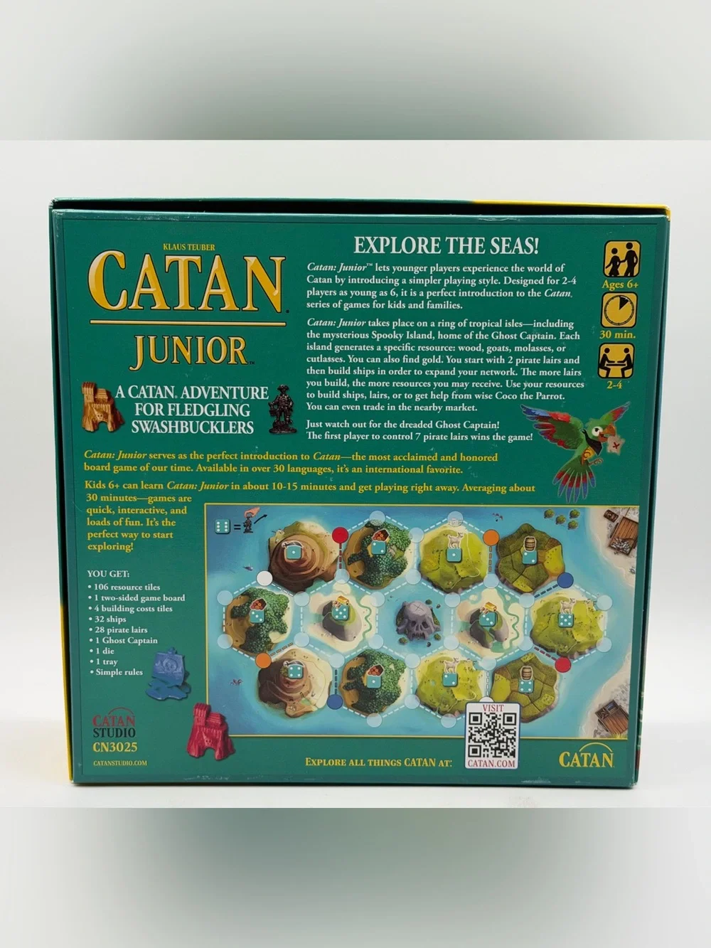 Klaus Teuber's Catan Junior Strategy Family Board Game Catan Adventure-Complete